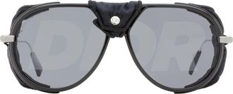 Dior DM40092I Pilot with Removable Fabric Blinders Sunglasses - Black