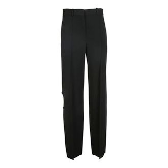 Victoria Beckham Klassieke zwarte kantoorkleding - Dames - Wijde Broeken - Zwart - S - Broeken