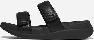FitFlop Womens F Mode Go Adjustable Two Bar Slides In Black