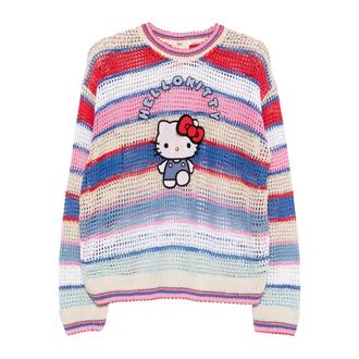 P&eacute;ro Striped Appliqu&eacute; Knitwear