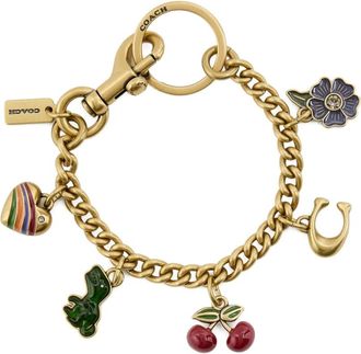 Coach Motif chain bag charm - Oro