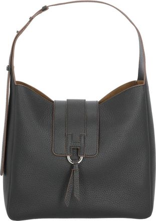 Hogan Textured Leather Shoulder Bag with Adjustable Strap