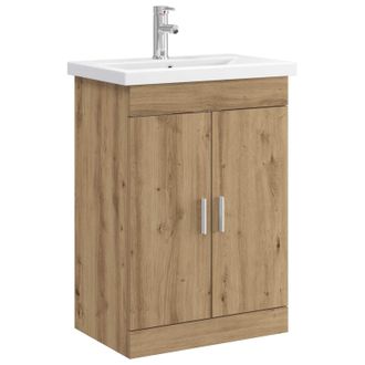 vidaXL Juego De Muebles De Ba&ntilde;o Roble Artisan 61 X 40 X 84,5 Cm Vidaxl