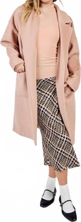 Sadie & Sage Hayley Open Coat In Rose