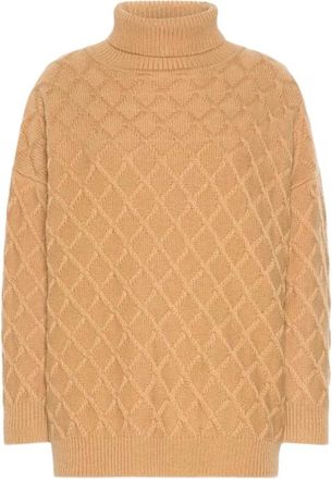 Max Mara Maglia Bambola Top - Dames - Coltruien - Beige - S - Wol - Truien & Vesten