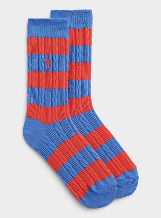 Polo Ralph Lauren Womens Stripes and twists socks