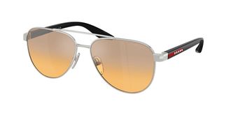 Prada PS A52S 1BC40Z Mens Sunglasses Silver Size 58