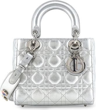 Dior My Lady Dior Bag Cannage Quilted Leather satchel - Zilver