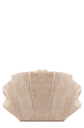 Nina Reef Clutch in Lt Gold at Nordstrom