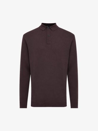 Genti Polo Longsleeve | Bordeaux