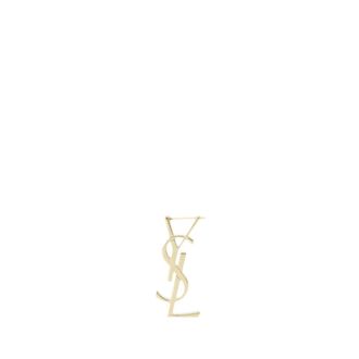 Saint Laurent Brooches, female, Yellow, Size: ONE SIZE Cassandre Gold Earring