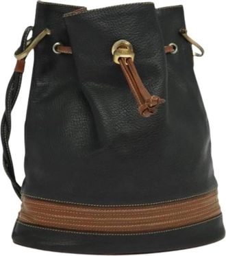 Gucci Pre-owned Leather gucci-bags - Dames - Vintage Tas - Zwart - ONE Size - Vintage