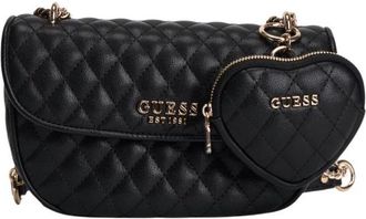 Guess Matelass&eacute; Schoudertas - Dames - Schoudertassen - Zwart - ONE Size - Tassen