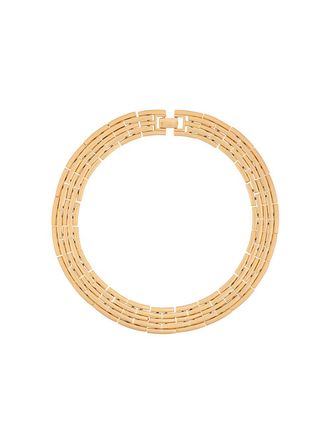 Monet Jewelry 1960s circular necklace - Metallic