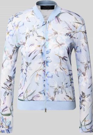 Marc Cain Strickjacke mit Zweiwege-Rei&szlig;verschluss in Hellblau, Gr&ouml;&szlig;e 40