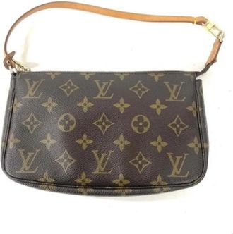 Louis Vuitton Pre-owned M51980 Pochette Pouch - Dames - Vintage Handtas - Bruin - ONE Size - Leer - Vintage