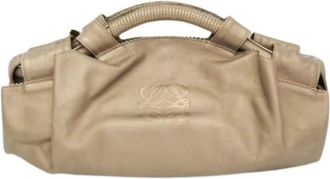 Loewe Pre-owned Handbags, female, Yellow, Size: ONE SIZE Pre-owned Nappa Aire Handbag
