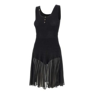 Elisabetta Franchi Short Dresses, female, Black, Size: L Elisabetta Franchi Dresses Black