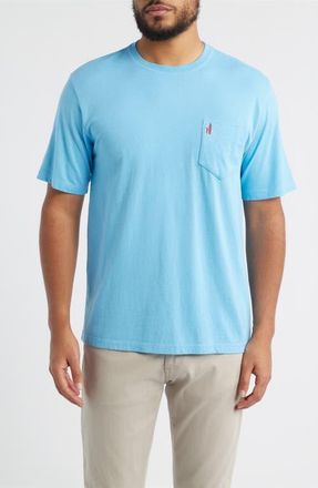 Johnnie-O Brews n Views Cotton Blend Pocket T-Shirt in Maliblu at Nordstrom, Size Xx-Large