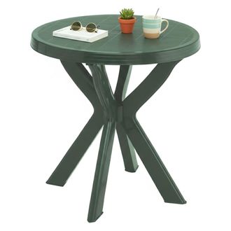 Dmora Dmora Table Basse DExt&eacute;rieur Ronde, Made In Italy, 70 X 70 X 72 Cm, Couleur Verte