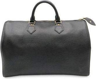 Louis Vuitton Tweedehands leren Louis Vuitton tassen - Dames - Vintage Handtas - Zwart - ONE Size - Vintage