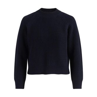 Alpha Studio Girocollo Raglan - Knitwear - Mujer - Azul - M