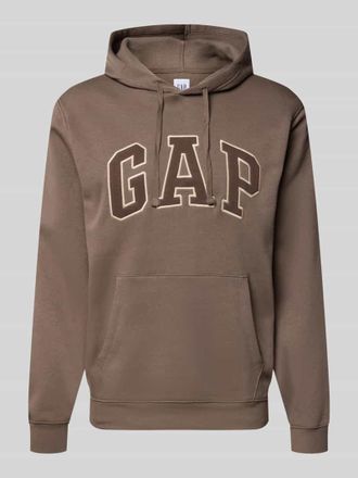 GAP Hoodie mit K&auml;ngurutasche in Taupe, Gr&ouml;&szlig;e XXL
