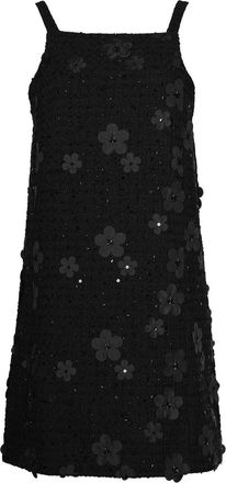 Twinset Boucle Dress With Floral Appliques