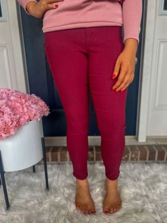 YMI Hyperstretch Skinny Jeans In Dark Rose