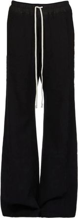 Rick Owens Broeken, Dames, Zwart, S, Katoen, Pusher Pants