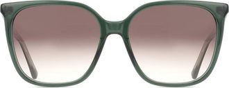 Calvin Klein CK24509S 339 Womens Sunglasses Green Size 56