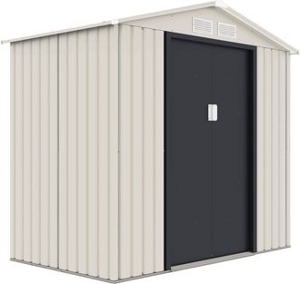 Habitat et Jardin Caseta Met&aacute;lica De Jard&iacute;n nebraska - 2,70 M&sup2; - Beige/gris Antracita