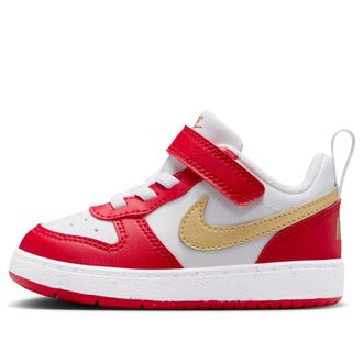 Nike (TD) Nike Court Borough Low Recraft White Metallic Gold University Red DV5458-137