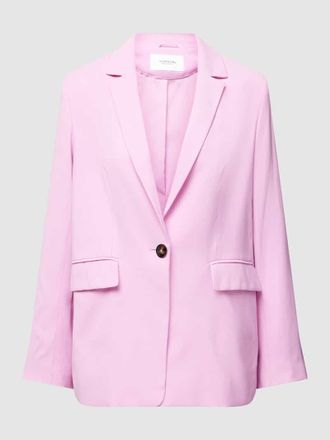 Comma Blazer aus Viskose-Mix mit Pattentaschen in Rosa, Gr&ouml;&szlig;e 38