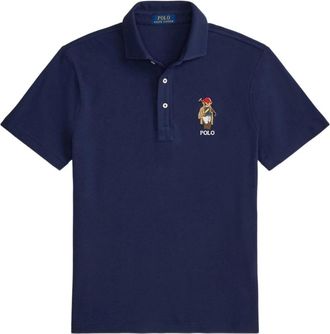 Ralph Lauren Polo Bear Poloshirt - Heren - Polos - Blauw - S - Katoen - Tops