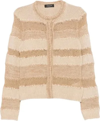 Fabiana Filippi Cardigan - Dames - Truien - Beige - Maat: 2XS
