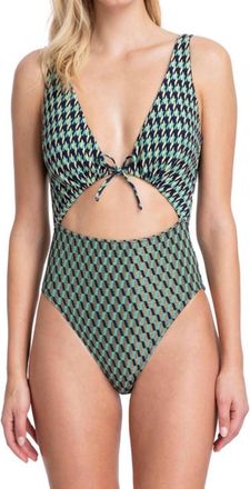 Gottex One Piece Swimsuit In Got Retro Revival Green