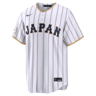 Nike Yoshinobu Yamamoto Japan National Baseball Team 2026 World Baseball Classic Nike Mens Stadium Jersey in White | RE260JWFW3J-W6G