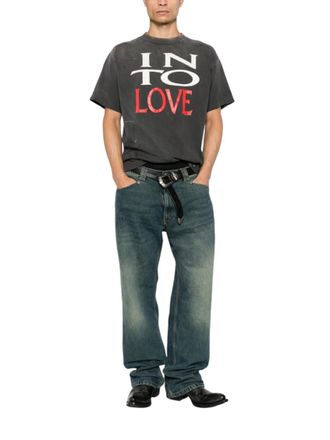 Saint Mxxxxxx Black Graphic Print T-Shirt