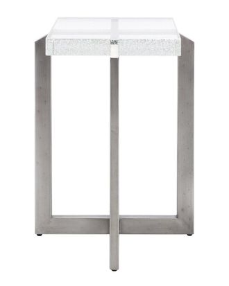 Safavieh Couture Pixie Square Bubble Glass Accent Table