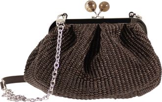 Max Mara Weekend Maxmara Wkapalmas Pasticcino-Tasche mit Raffia-Effekt