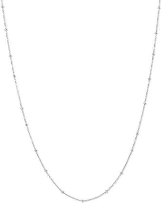 Adina Reyter Saturn Chain Necklace in Silver at Nordstrom, Size 18