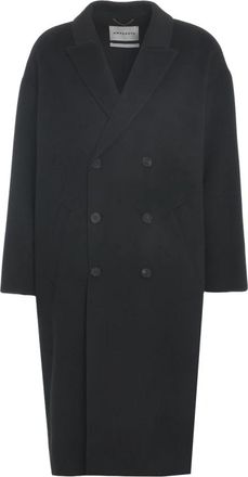 Amaranto Wol-cashmere Blend Jas - Heren - Mantel - Zwart - XL - Wol - Jassen