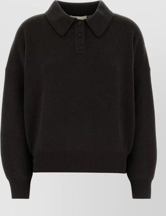 Lisa Yang cashmere polo sweater