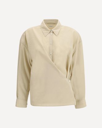 Christophe Lemaire Camicia con drappeggio Woman 40