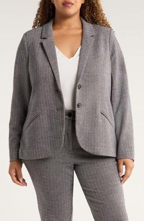Universal Standard Beas Ponte Blazer in Herringbone Tweed at Nordstrom Rack, Size Xl (26W-28W)