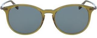 Ferragamo 53mm Round Sunglasses in Khaki at Nordstrom Rack