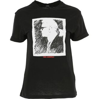 Karl Lagerfeld Mujer, Camisetas, Negro, Talla: S