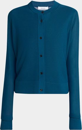 Ferragamo Semi Sheer Crewneck Cardigan
