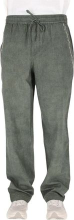 Isabel Marant Zabel Broeken - Heren - Straight fit broeken - Groen - M - Katoen - Broeken